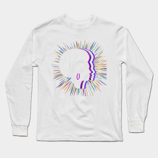 Retro Afro Long Sleeve T-Shirt by Random Happiness